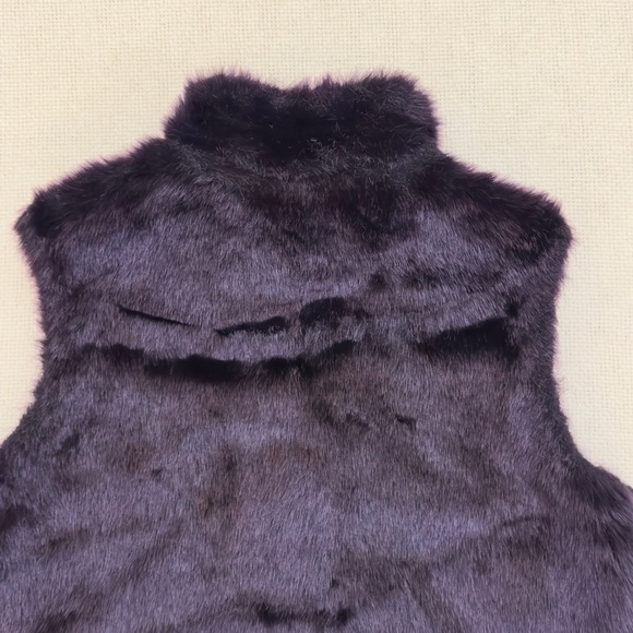 Vintage Y2K Guess Iridescent Faux Fur Reversible Vest - Picture 14 of 16